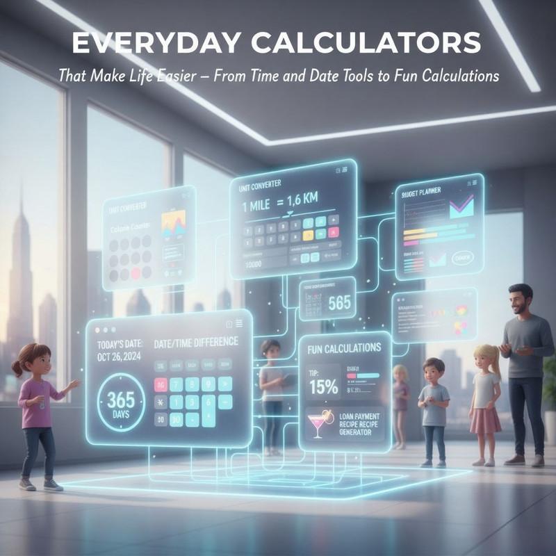 Everyday Calculators That Make Life Easier – From Time and Date Tools to Fun Calculations